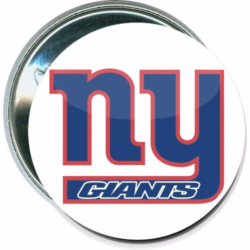 New York Giants 3 Football Button