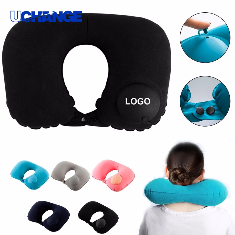 Inflatable U-Shape Travel Pillow
