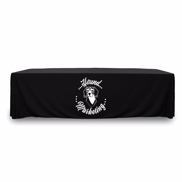 8 ft.Throw PolyPoplin™ Table Cover (WHITE LOGO ONLY)