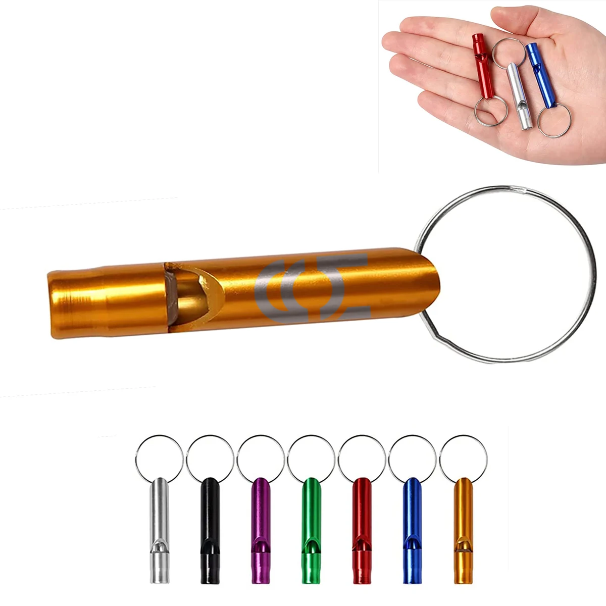 Durable Aluminum Alloy Outdoor Emergency Whistle 1