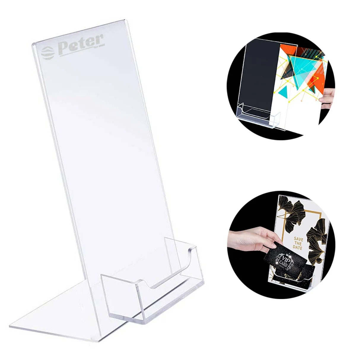 Acrylic Brochure Business Card Display Stand 1
