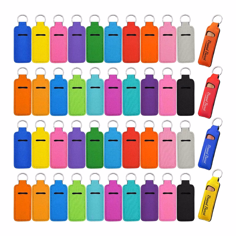 Neoprene Lipstick Holder With Keychain