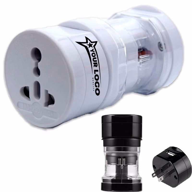 International Multipurpose Travel Charging Adapter With USB