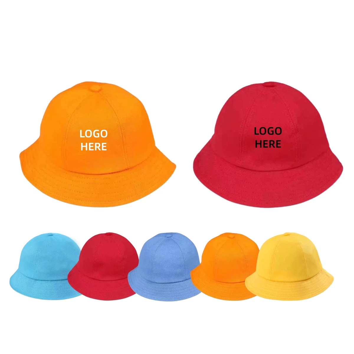 50 MOQ Children Cotton Fisherman Hat 1