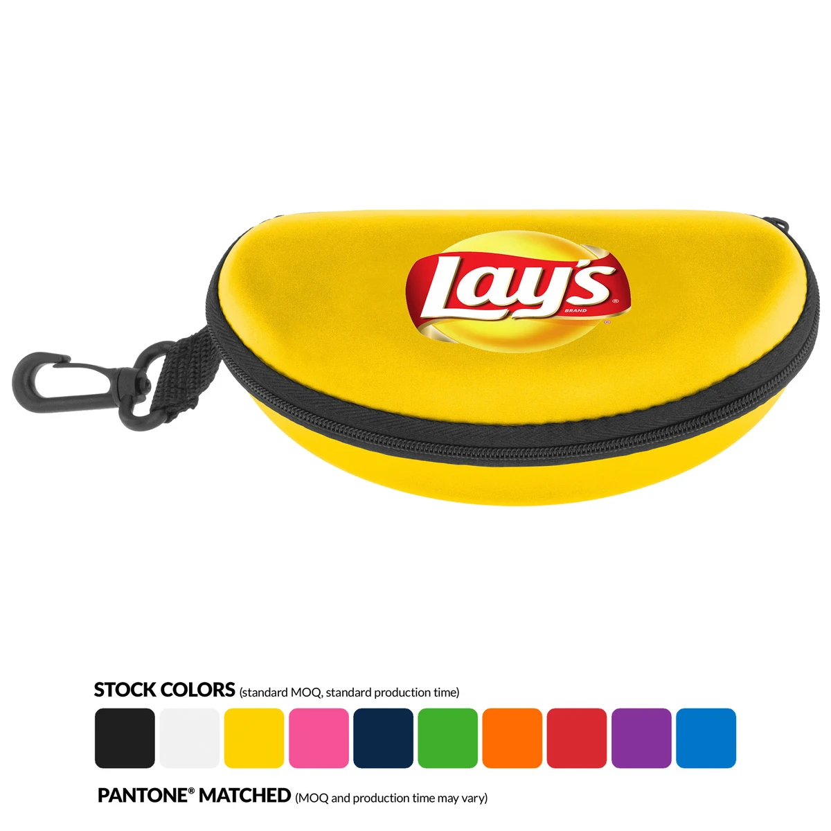 Full-color Sunglasses Hard Case with Zipper and Hook 1