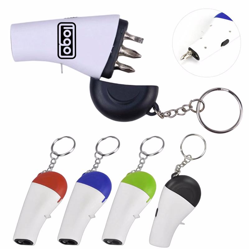 Portable Screwdriver Flashlight Keychain
