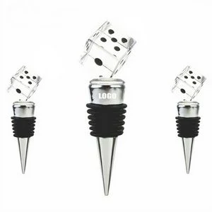 Custom Dice Wine Cork Bottle Stopper 1