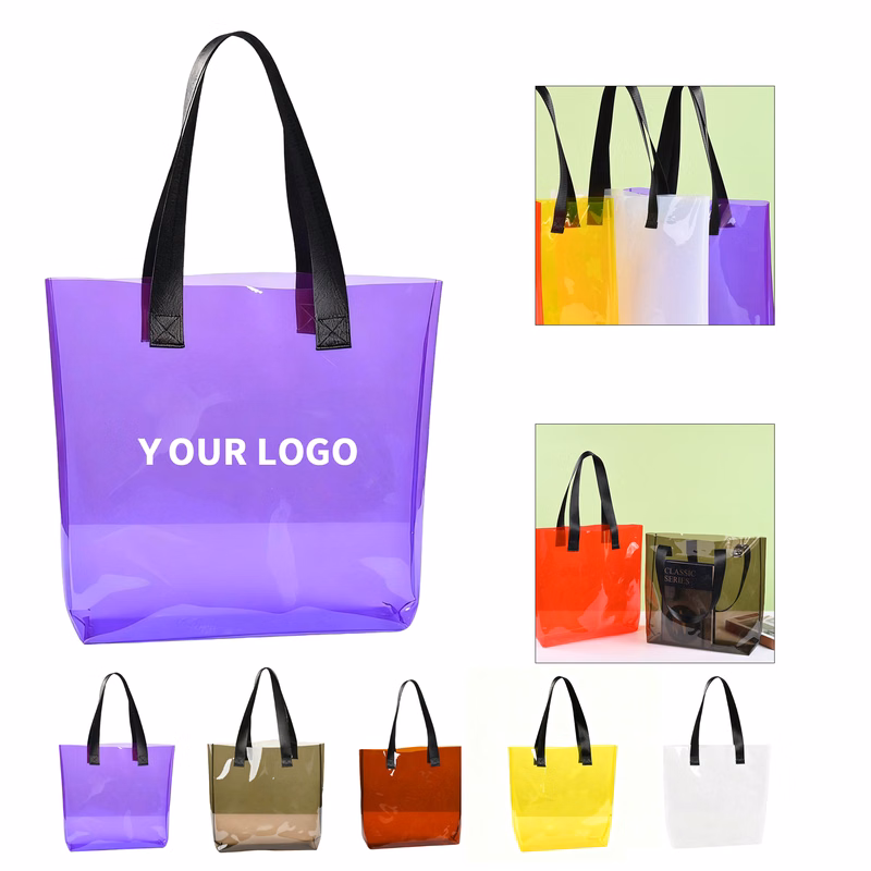 PVC Clear Stadium Tote With Reinforced Handle
