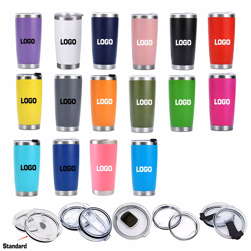 20 oz Vacuum Insulated Stainless Steel Tumbler with Logo