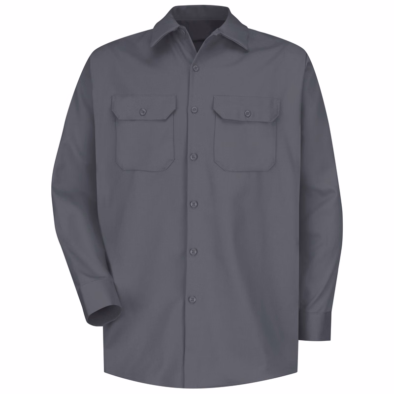 Red Kap® Men's Long Sleeve Deluxe Heavyweight Cotton Shirt