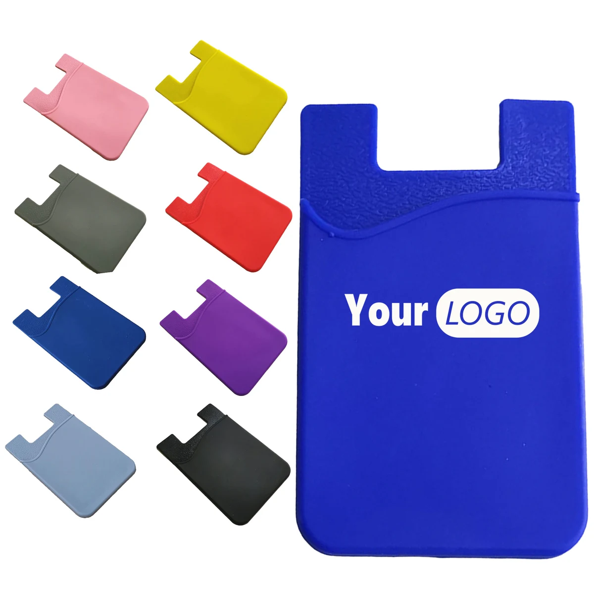 Silicone Adhesive Cell Phone Wallet 1