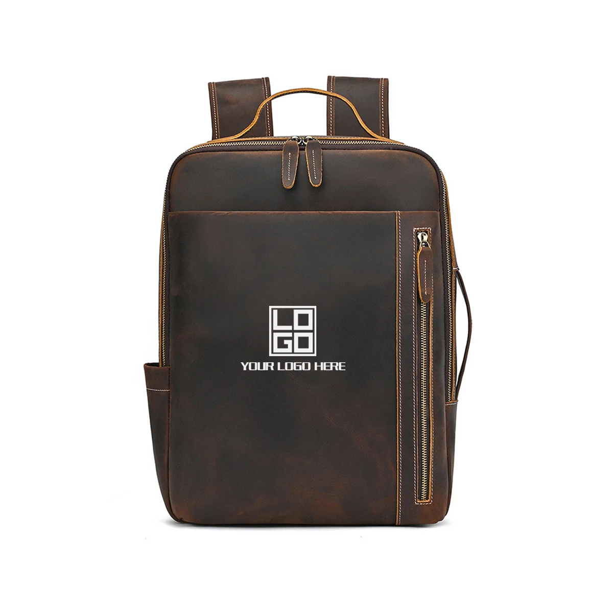 Retro Leather Backpack 1