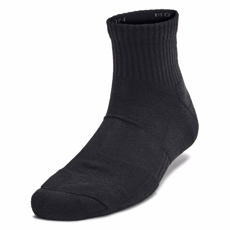 UA Training Cotton Kids' 6-Pack Quarter Socks