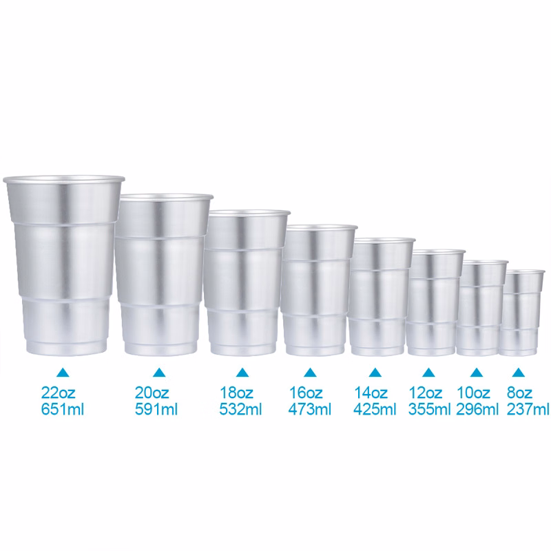 Aluminum cup recyclable