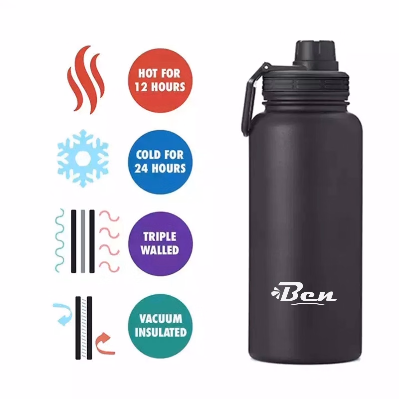 Copper Lined Seal 1L Flasks Stainless Steel Triple Wall
