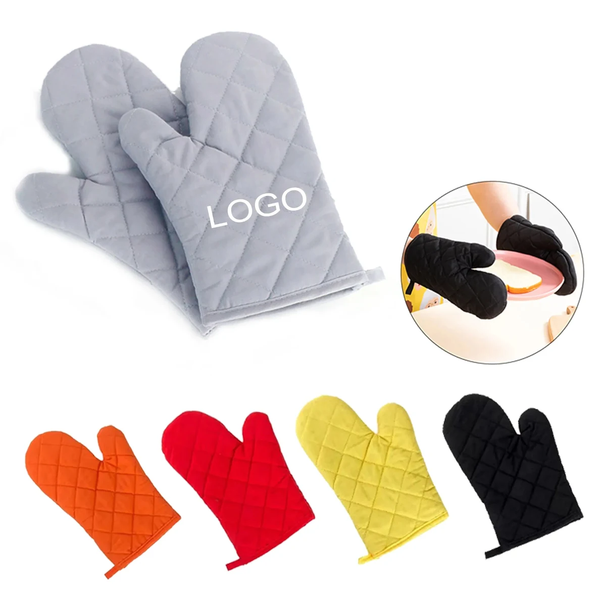 Colorful Oven Mitts for Baking & Microwave Use 1