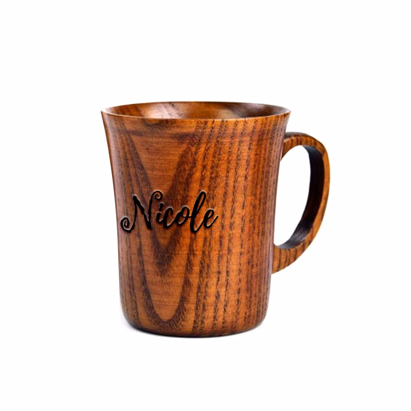 9oz Wooden Coffee Mug