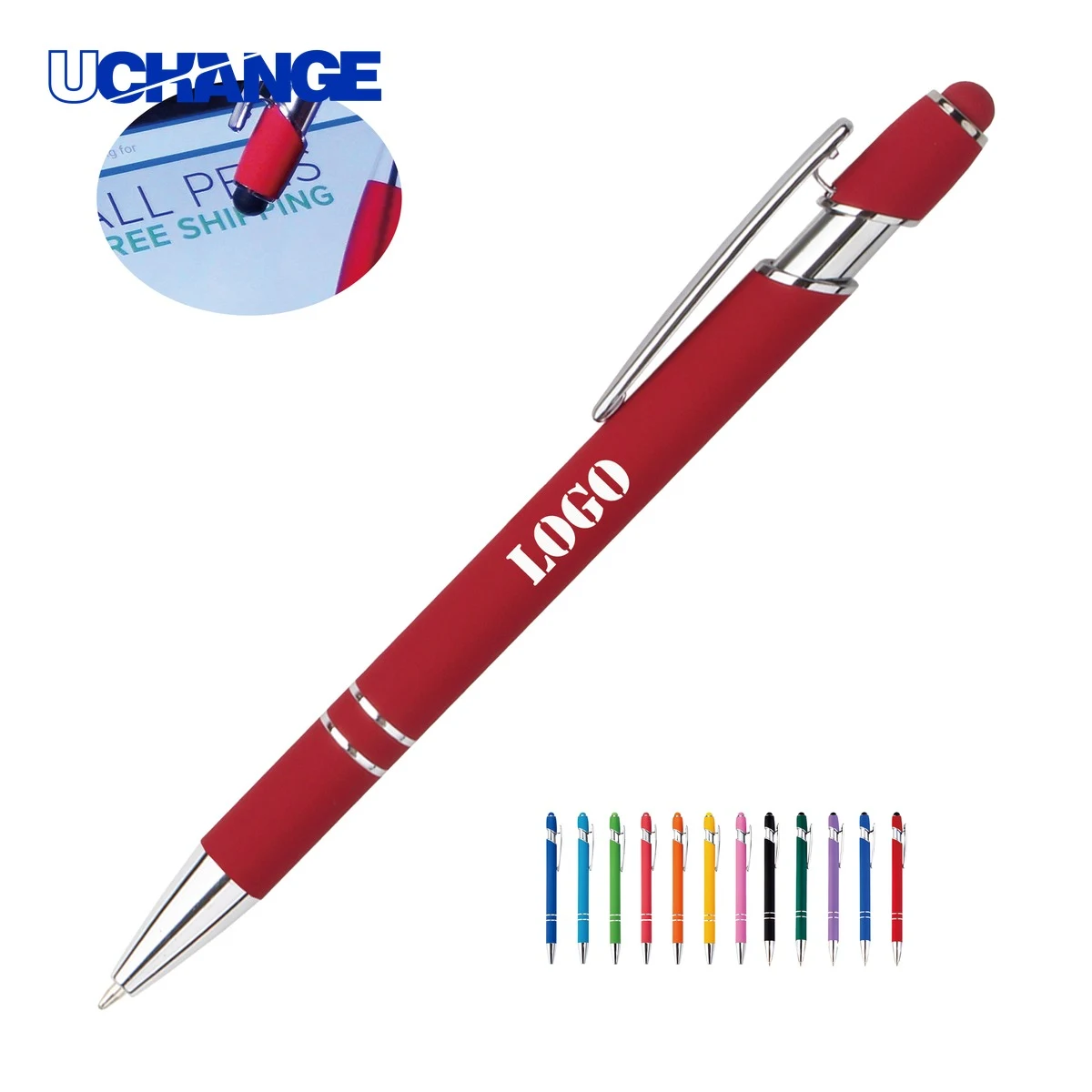 Soft Ballpoint Pen for Writing Comfort, custom pen with logo imprint 1