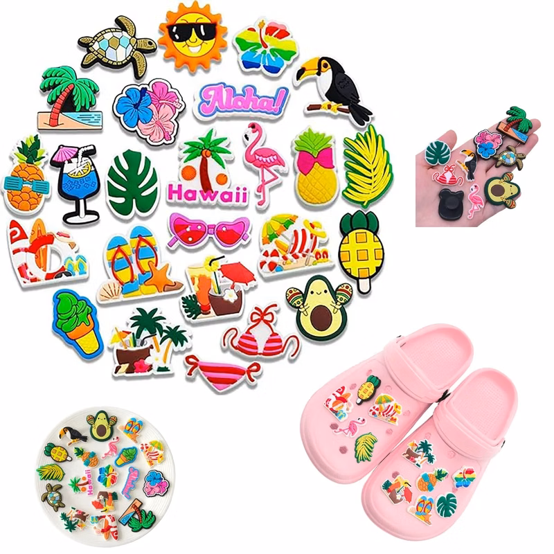 Summer Beach Shoe Charms for Crocs Clog Deco & Accessories