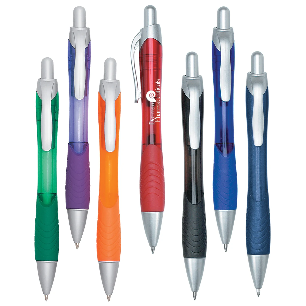 Rio Ballpoint Pen With Contoured Rubber Grip 1