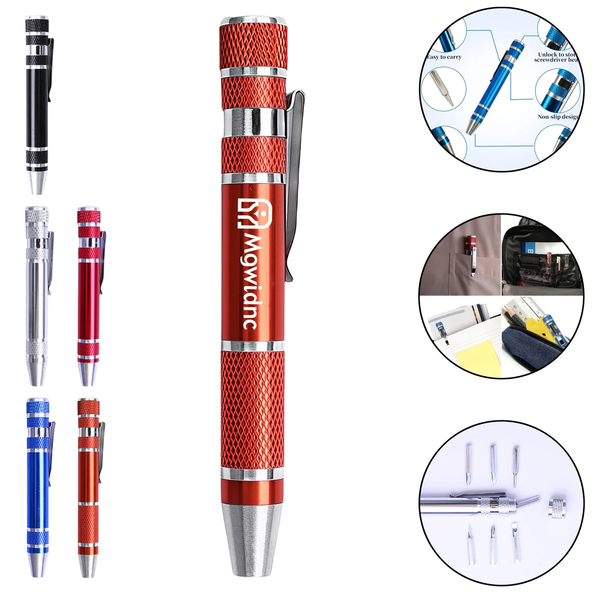8-in-1 Pen Style Screwdriver Set with Aluminum Alloy Handle 1