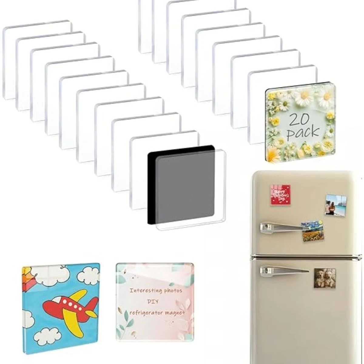 Personalized Magnetic Fridge Sticker Full Color 1