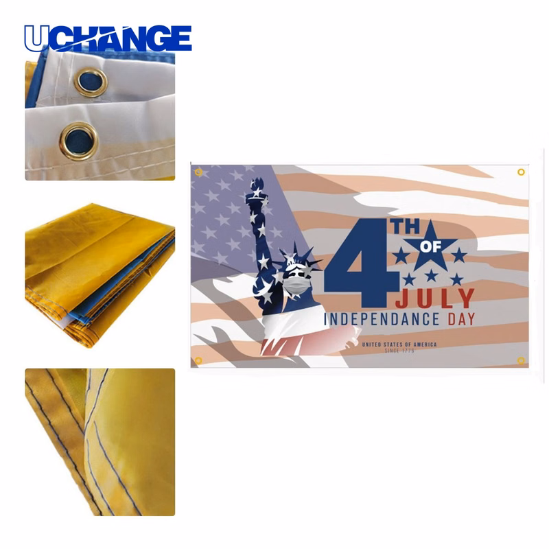 USA Independence Day Flag Banner