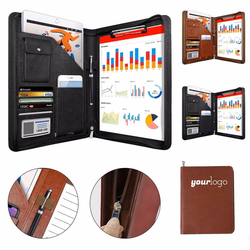 Zippered Padfolio Organizer