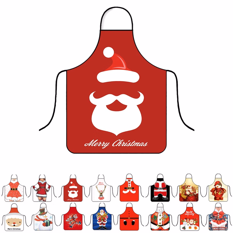 Waterproof Custom Christmas Apron for Holiday Cooking and Baking