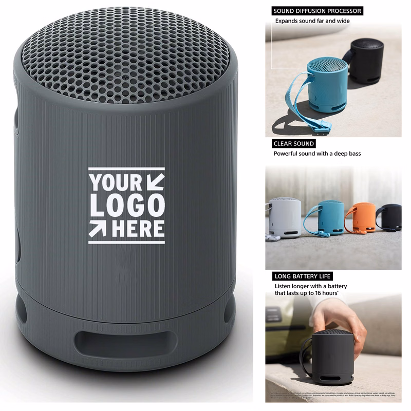 16 Hour Battery Sony SRS-XB100 Wireless Bluetooth Portable Lightweight Super-Compact Travel Speaker