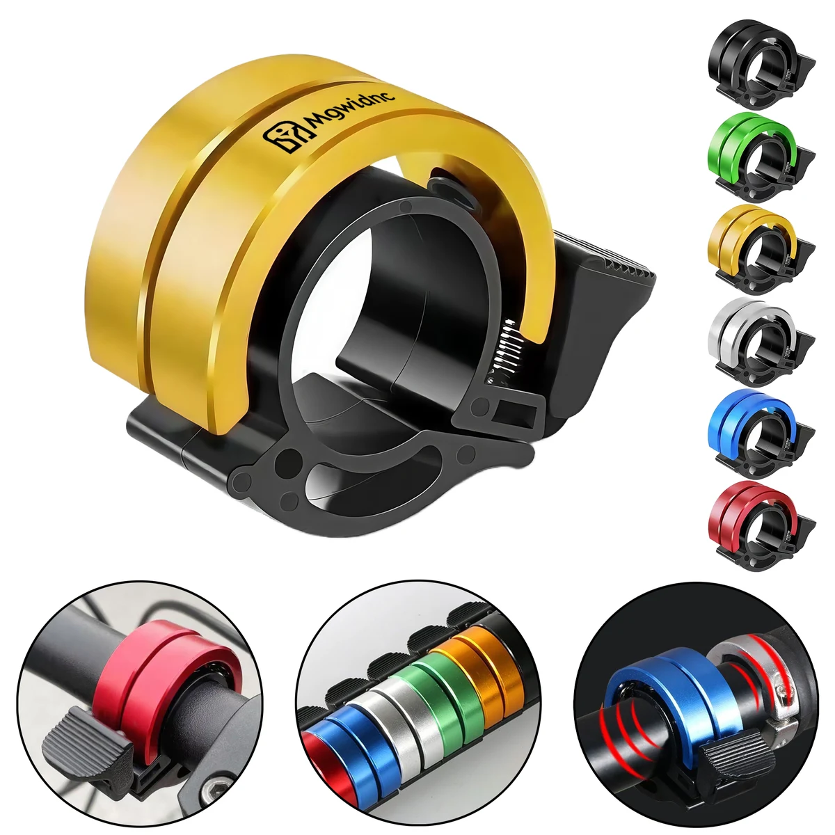 Double Ring Bike Bell - Super Loud Universal Bicycle Horn for Mountain 1