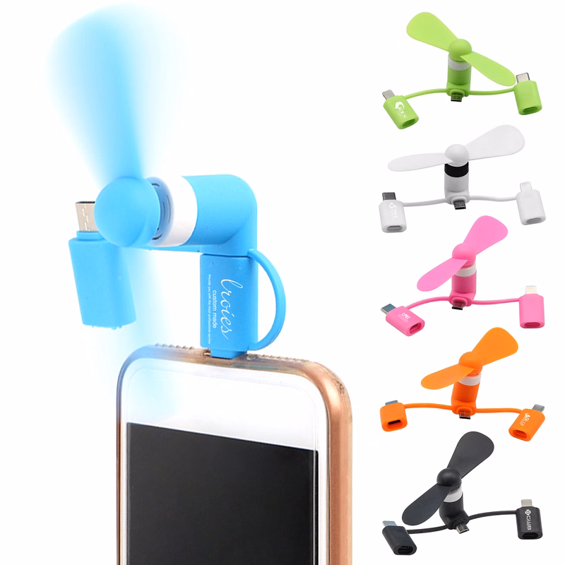 Mini USB 3 in 1 Portable Cell Smart Phone Fan