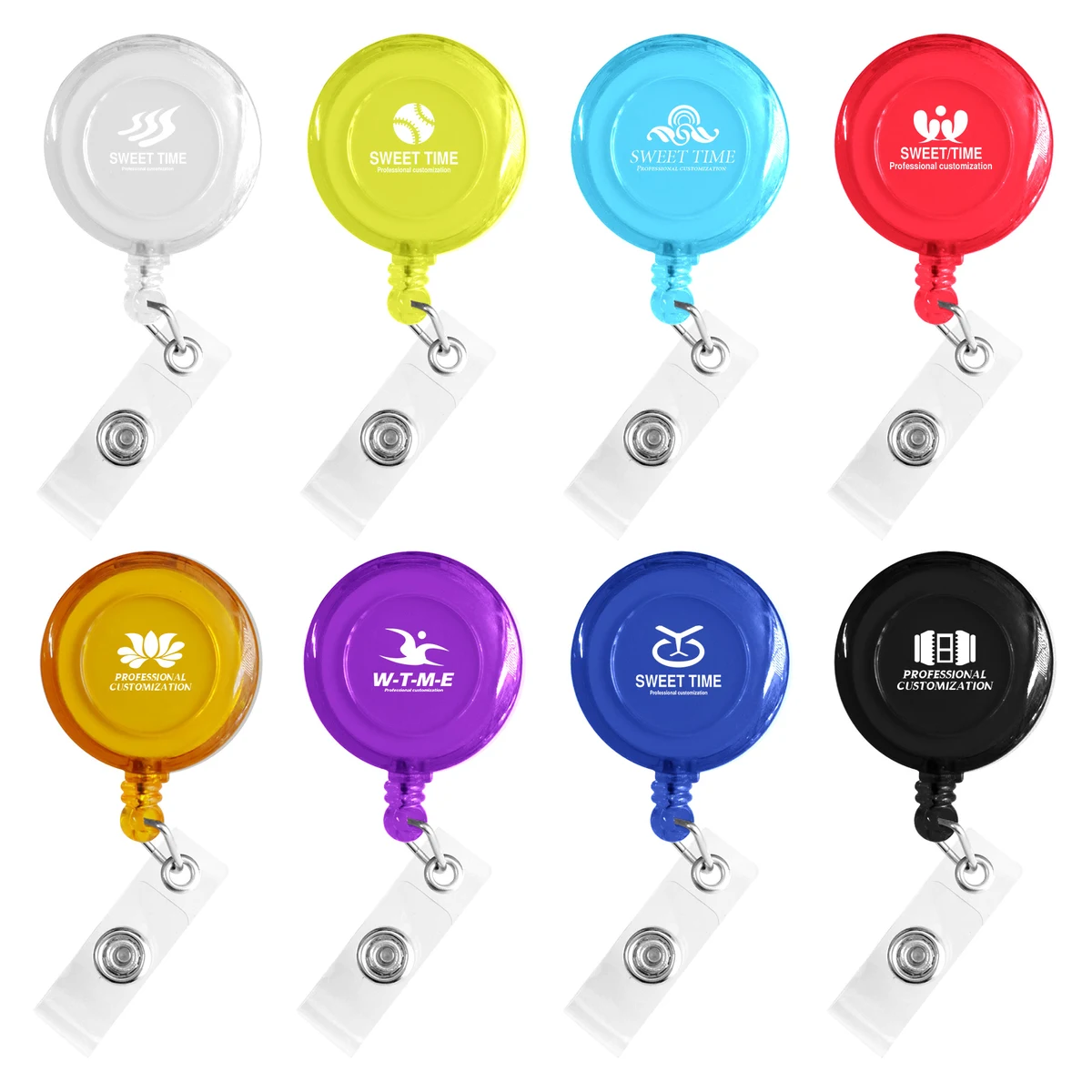 Round Retractable Badge Holder Reels 1
