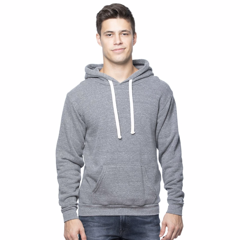 USA Made Unisex Organic RPET Fleece Pullover Hoodie