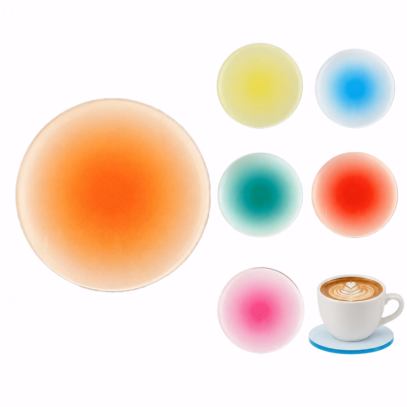 Gradient Acrylic Round Coaster