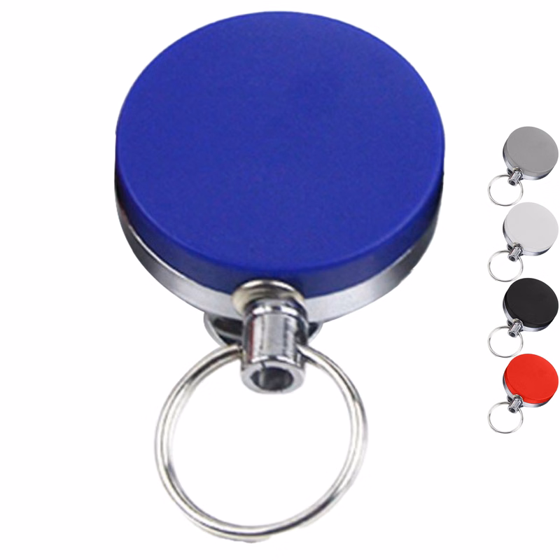Front Side Plastic Back Side Metal Badge Reel w/ Belt Clip