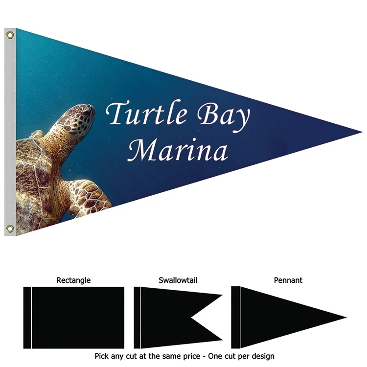 Single Reverse Nylon Boat Flag (36"x60") 1