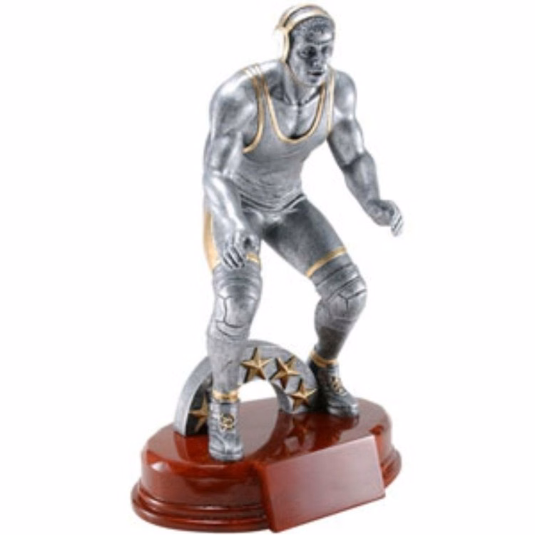7-3/4" Wrestling-Male Resin Figure