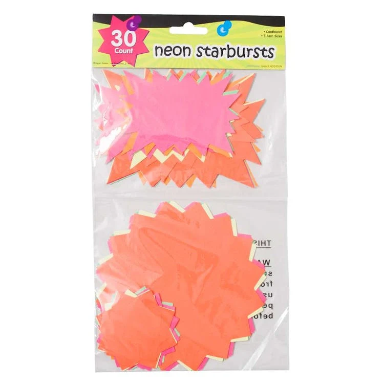 Neon Starbursts - Assorted Colors 1