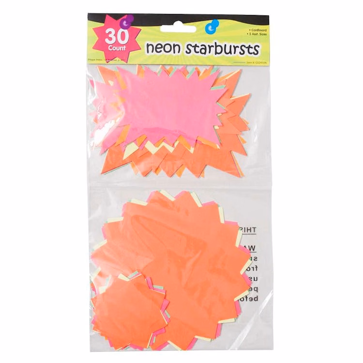 Neon Starbursts - Assorted Colors