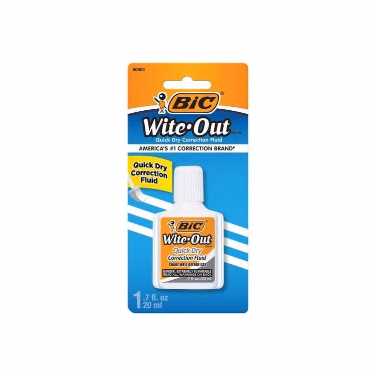 Quick Dry Correction Fluid - White 20 mL 1 Pack