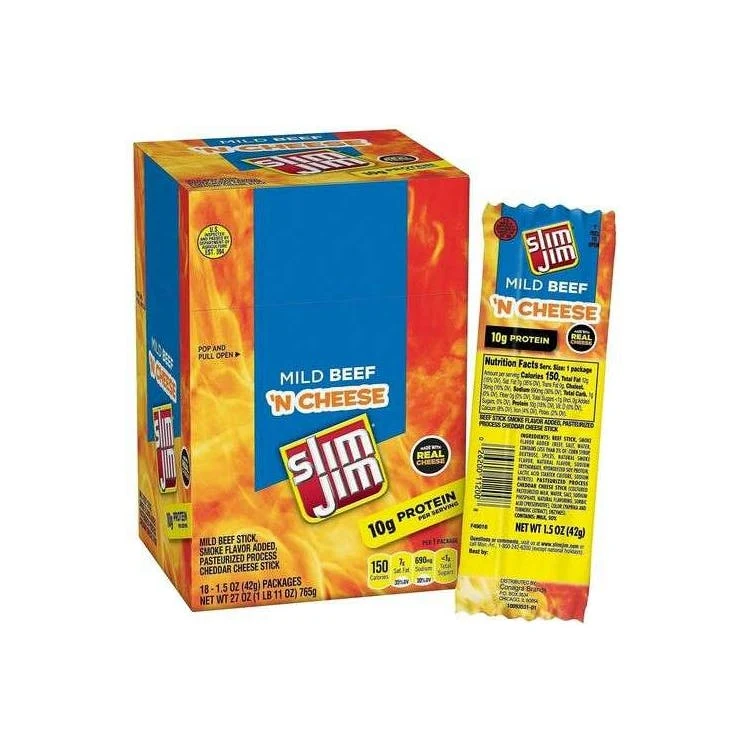 Slim Jim Snack Sticks - Pepperoni & Cheese 1.05 oz 1