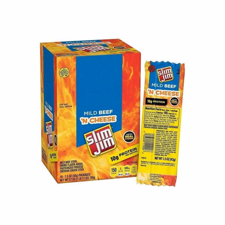 Slim Jim Snack Sticks - Pepperoni & Cheese 1.05 oz