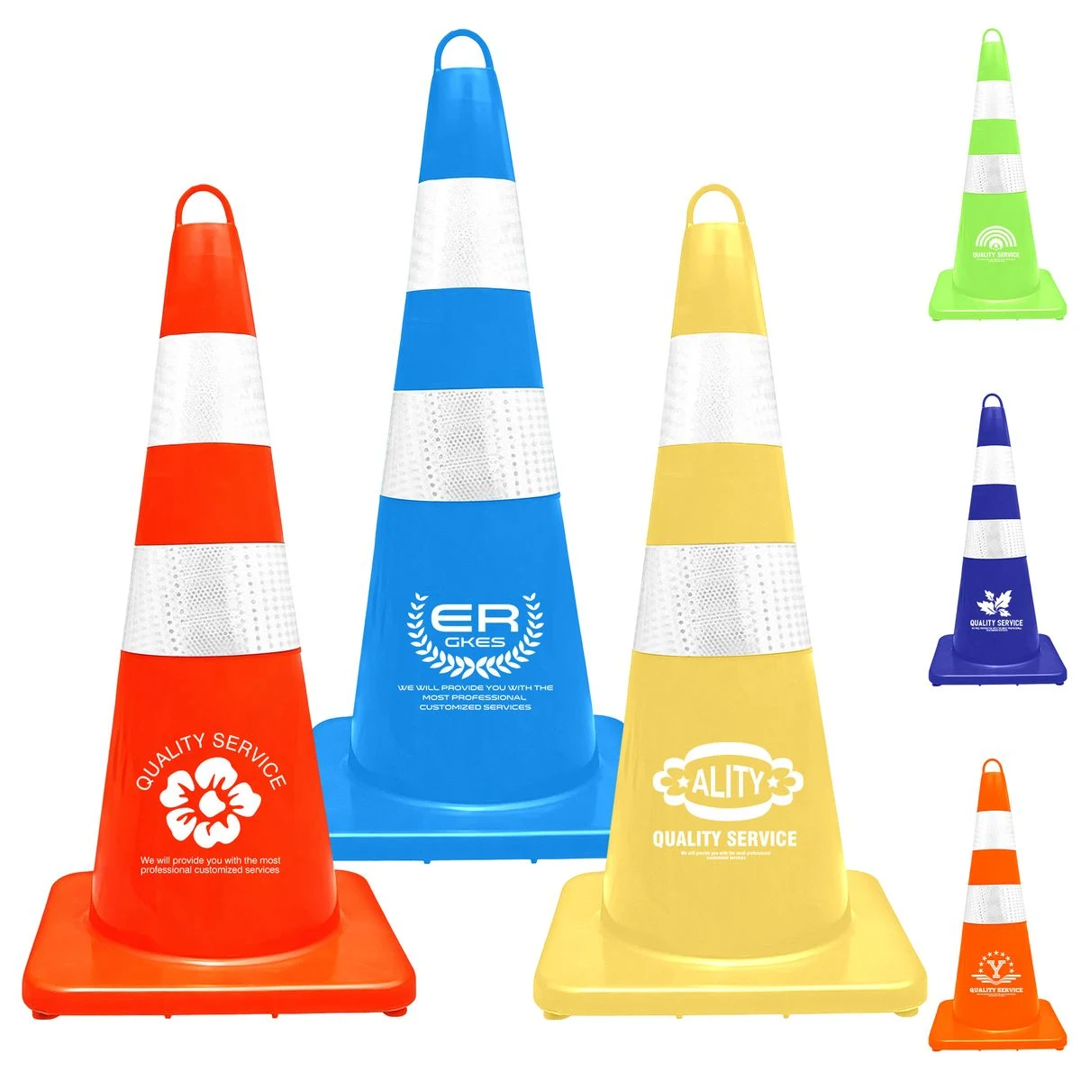 Reflective Traffic Cone With Grab Ring 1