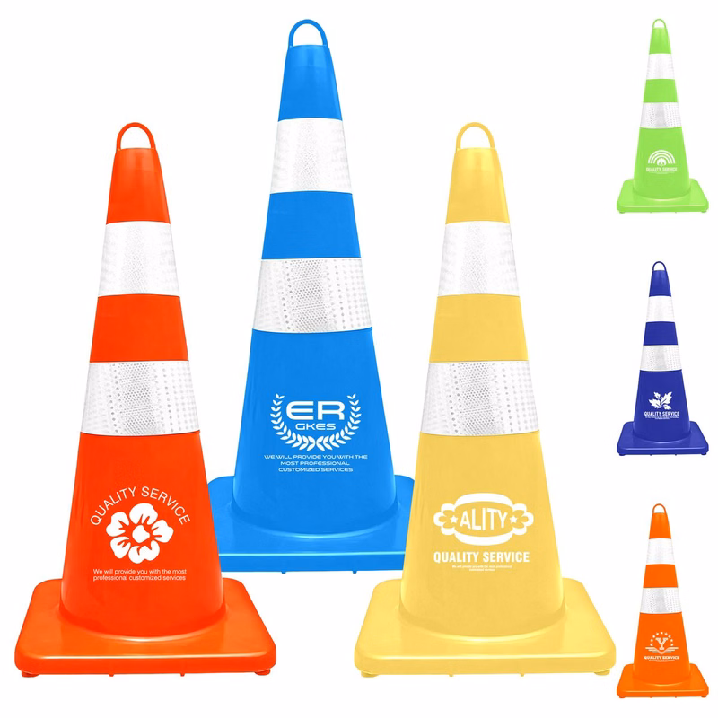 Reflective Traffic Cone With Grab Ring