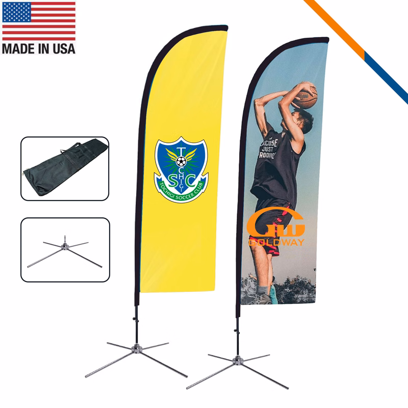 9' Pacer Single-Sided Feather Flag
