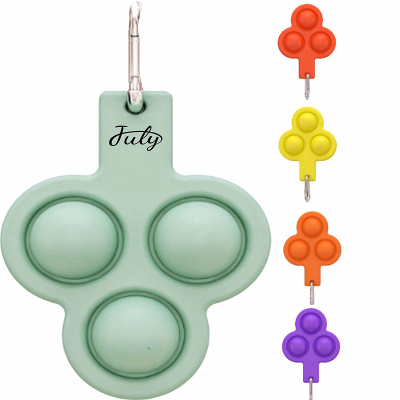 Pop Bubble Fidget Toy Keychain