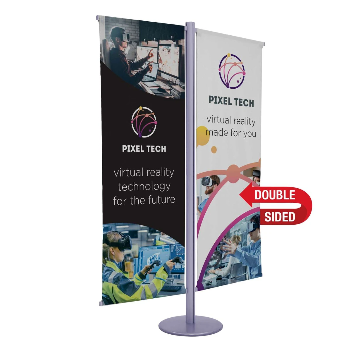 Flex Banner Display Double-Banner Kit 1