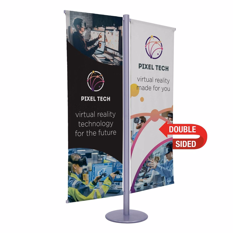 Flex Banner Display Double-Banner Kit