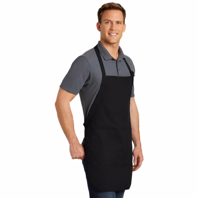 Port Authority Full-Length Apron With Pockets.